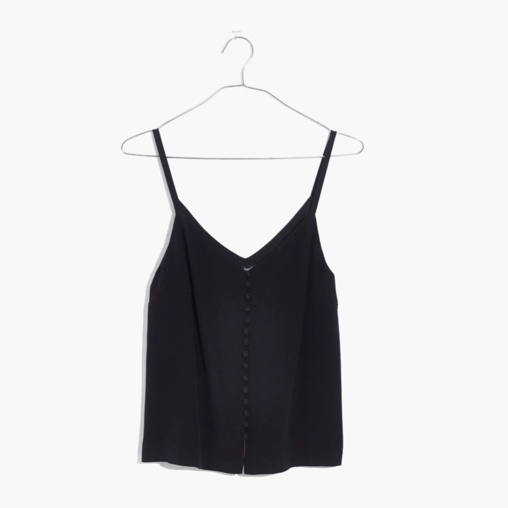 MADEWELL SILK BUTTON DOWN CAMI